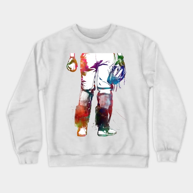 Baseball player #baseball #sport Crewneck Sweatshirt by JBJart